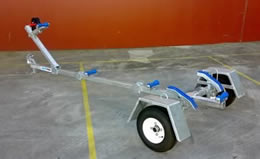 Folding boat trailer